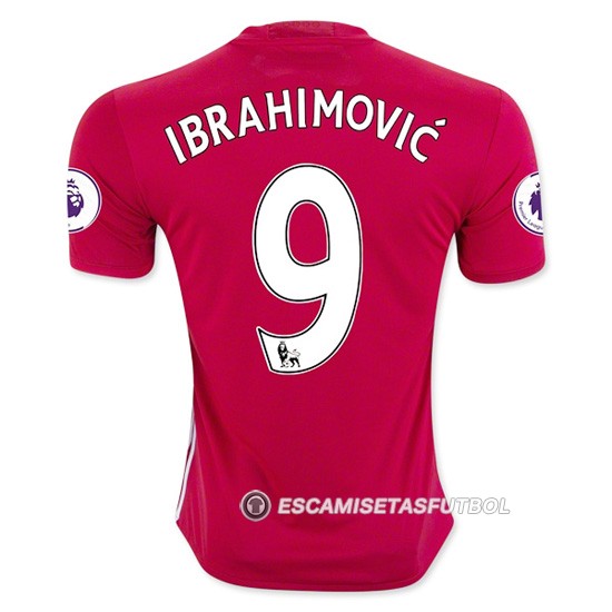 Camiseta Jugador del Manchester United Ibrahimovic 1ª Equipacion - Haga un click en la imagen para cerrar